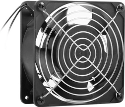 Ventilator til vægmonterede 19″ skabe 230 V 120×120×38 mm sort LANBERG