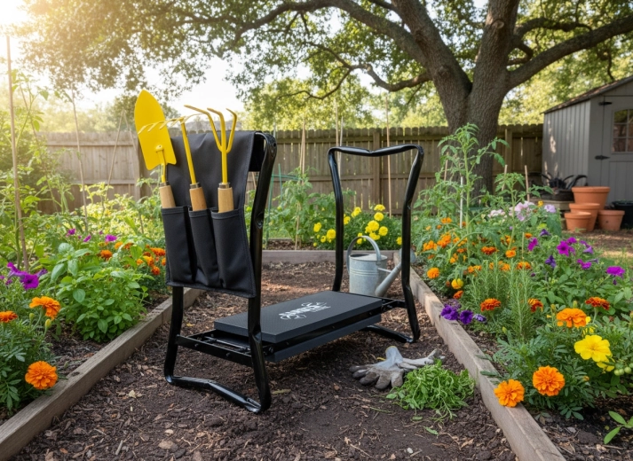 Komfortabel knæling og siddemulighed 3 i 1