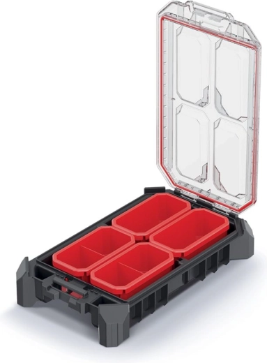 Øjeblikkeligt overblik takket være det gennemsigtige låg