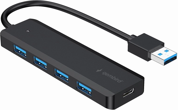 4-port USB 3.1-hub med ekstern strøm via USB‑C