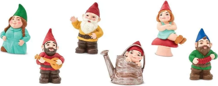 6 håndmalede figurer i én tube