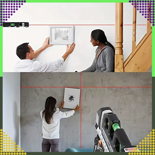 Synlig laserlinje til hurtig justering