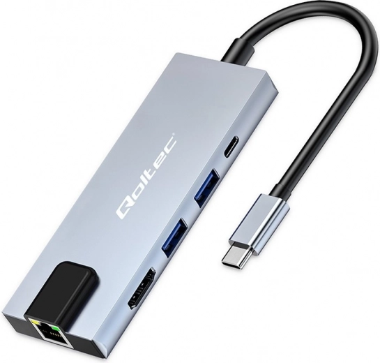 USB-C Hub 5-i-1 med Power Delivery 100W, HDMI og 2xUSB