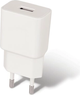 Netoplader Maxlife MXTC-01 med USB 1 A og micro USB-kabel, hvid - 1 stk.