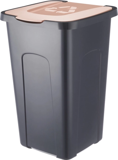 Affaldssorteringsspand 50 l sort – Brun