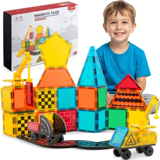 Ricokids magnetisk byggesæt med 72 dele