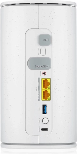 Bred tilslutning og SIM-slot