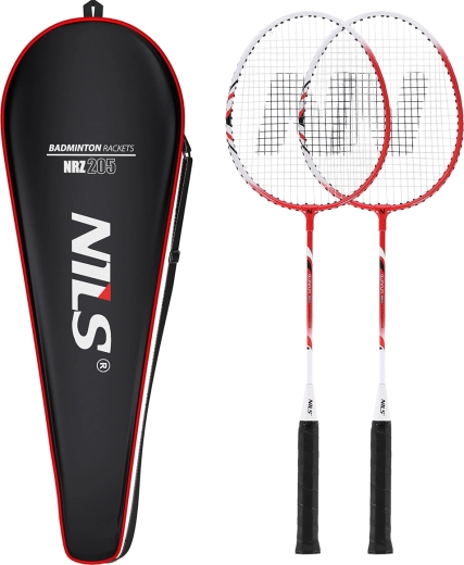 Badmintonsæt Nils til begyndere (2 ketsjere + etui)