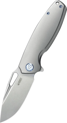 Kubey Tityus foldekniv 8,6 cm titanium grå