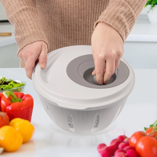 Hurtig og skånsom tørring af salat