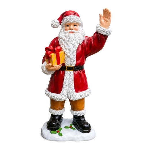 Juledekoration figur af Sankt Nikolaus 158 cm - 1 stk.