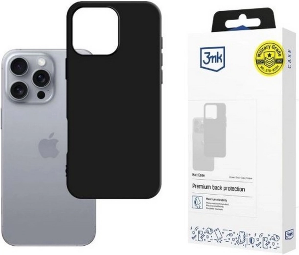 Matt Case iPhone 16 Pro Max 6,9 sort