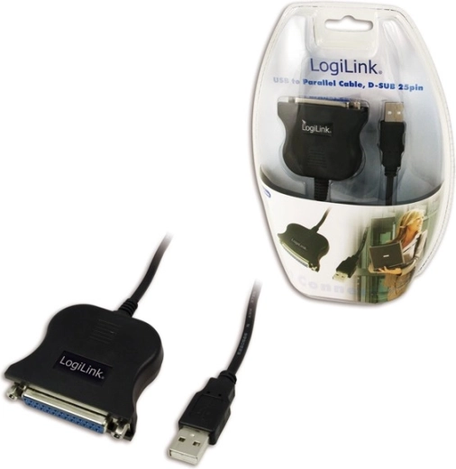 USB-adapter til parallelport DSUB-25, 1,5 m