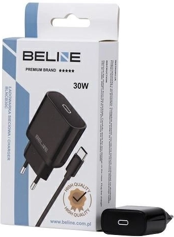 30 W GaN USB‑C-netoplader + USB‑C-kabel – Sort