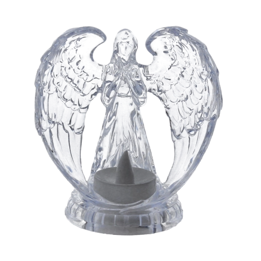 Transparent engel som elegant dekoration
