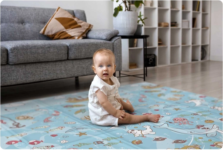 Sikker og komfortabel leg takket være 1 cm XPE-skum