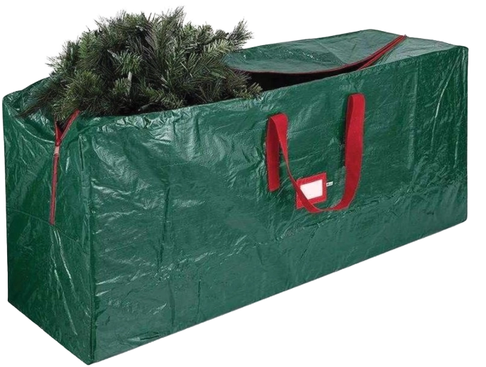 Grøn taske til opbevaring af juletræ 122 × 38 × 50 cm
