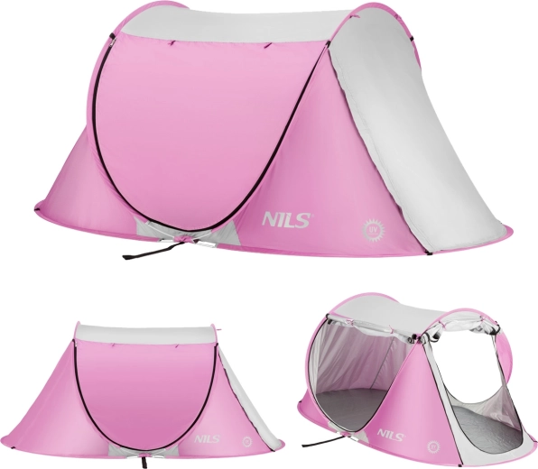 Tre indgange med myggenet og lynlås