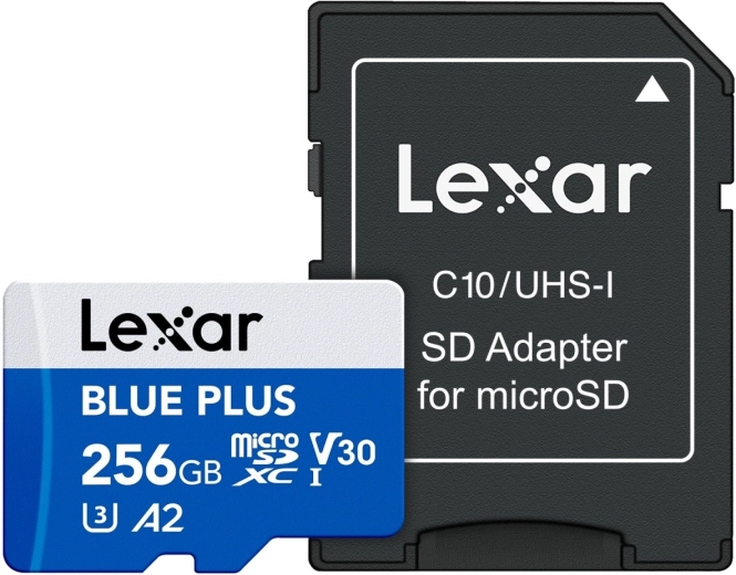 Lexar Blue Plus microSDXC 256 GB hukommelseskort