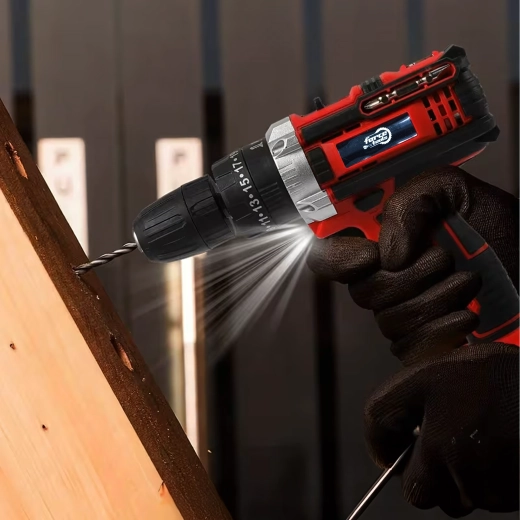 LED-lys og ergonomisk greb