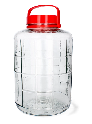 Universel glasbeholder 16 l med plastlåg