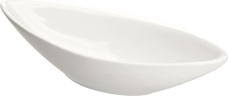 Regular oval porcelænsskål 19 cm, 200 ml, cremefarvet