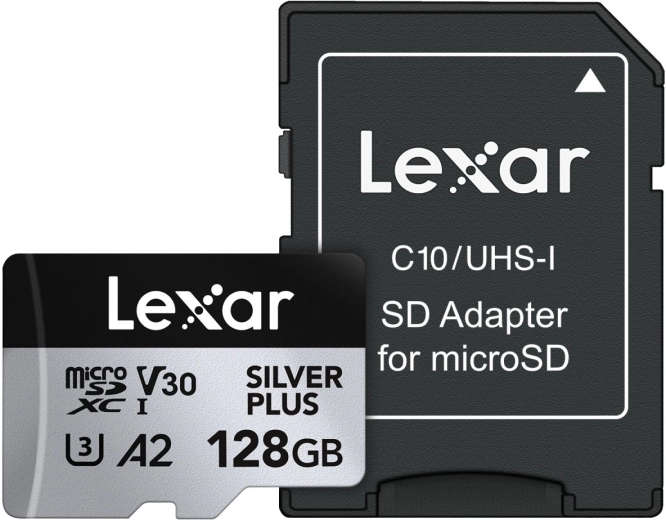 Hukommelseskort microSD 128 GB Silver Plus