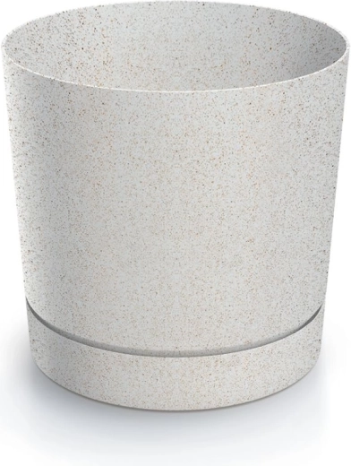Blomsterkrukke Tubo P Eco Wood 29,2 cm hvid