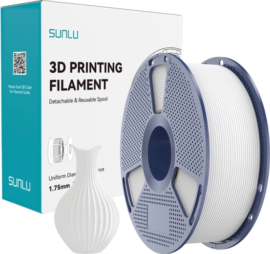 Sunlu PLA Classic hvidt filament 1,75 mm – 1 kg