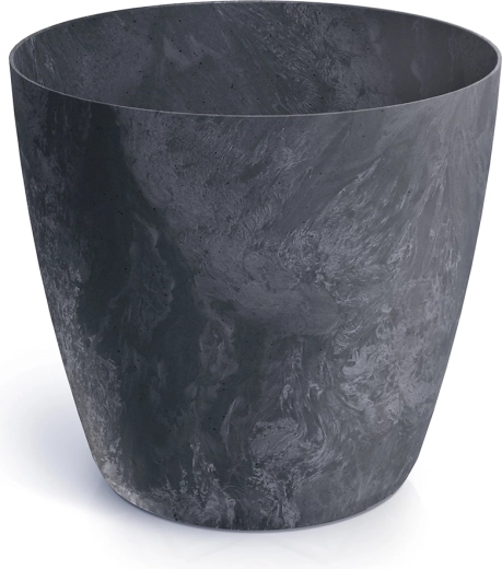 Mate-blomsterpotte med betoneffekt 15,8 cm antracit