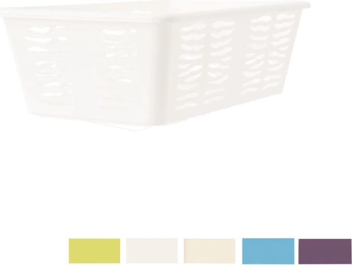Opbevaringskurv Zebra – plastikorganisator, farvemix 25 × 15,8 × 8,1 cm