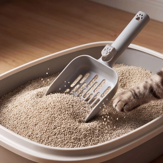 Hurtig sortering af kattegrus
