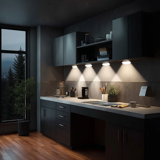 Energibesparende og klare LED til køkken og skabe