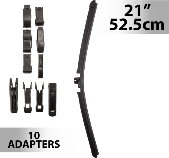 Carguard-visker 21" / 52,5 cm med 10 adaptere