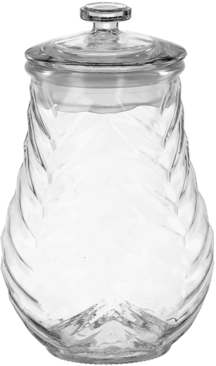 Glasbeholder til madvarer 1,5 l med glaslåg