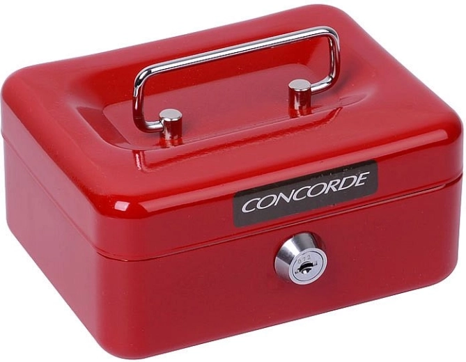 Metal sparebøsse CONCORDE 11 rød