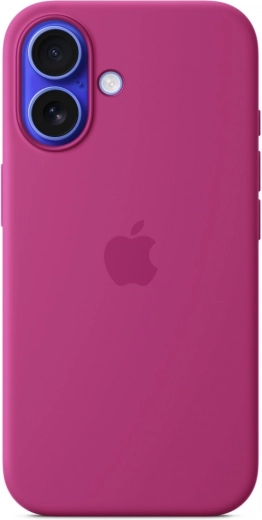 Silikoneetui med MagSafe til iPhone 16 – strålende pink