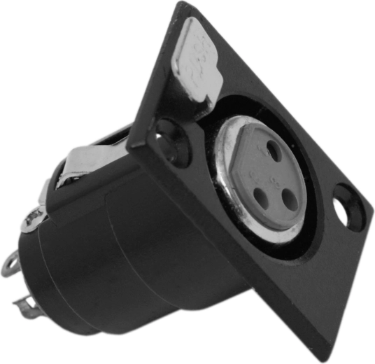 Indbygget 3-polet XLR-hunstik