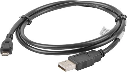 USB-kabel 2.0 micro USB AM–MBM5P, 1 m, sort