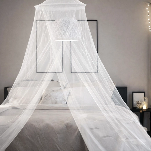 Baldakindesign til sengen