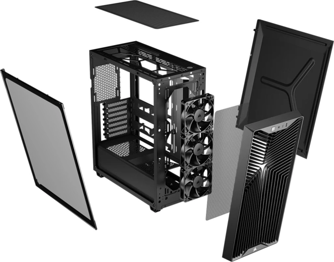 Avanceret airflow: op til 9× 120mm blæsere