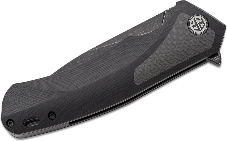 Robust D2-klinge med Black Stonewash