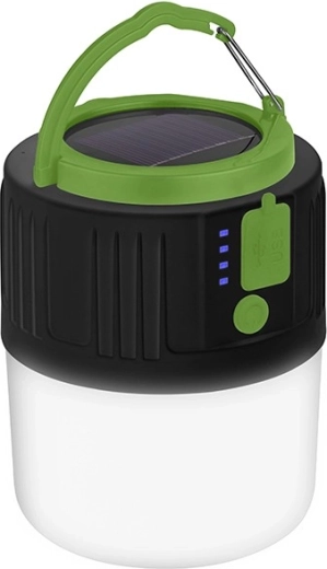 Solcelledrevet campinglampe med powerbank TRACER POWER
