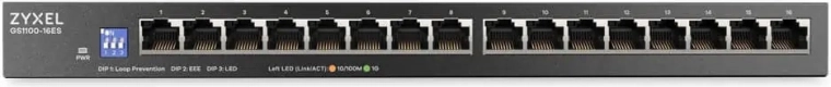 16× gigabitport til høj båndbredde