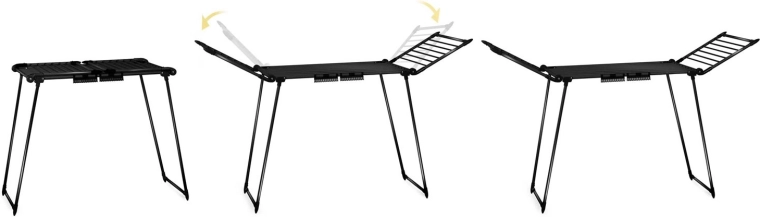 Sammenklappelige vinger og hurtig opsætning