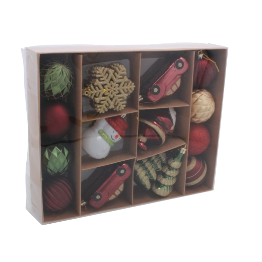 Stilfuld kombination af brun og bordeaux