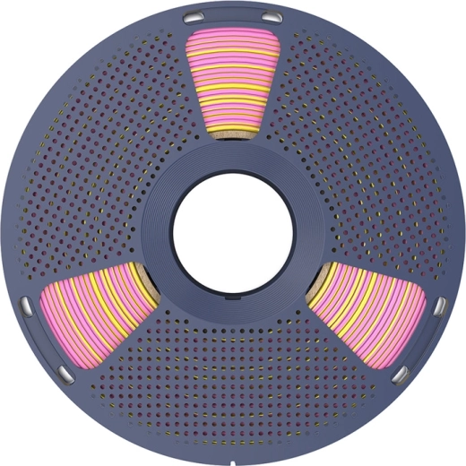 Tofarvet multicolor-effekt pink/guld