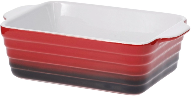 Ildfast ovnfast fad 31 × 19 cm rød - 1 stk.