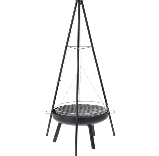 Stabil trefod for sikker grillning