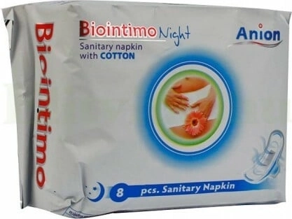 Biointimo Anion natbind med vinger 8 stk.